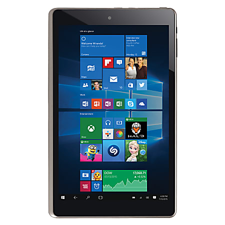 NuVision® HD Wi-Fi Tablet, 8.9" Screen, 32GB Storage, Windows® 10
