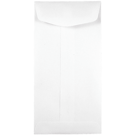 JAM Paper® Coin Envelopes, #7, Gummed Seal, White, Pack Of 250 Envelopes