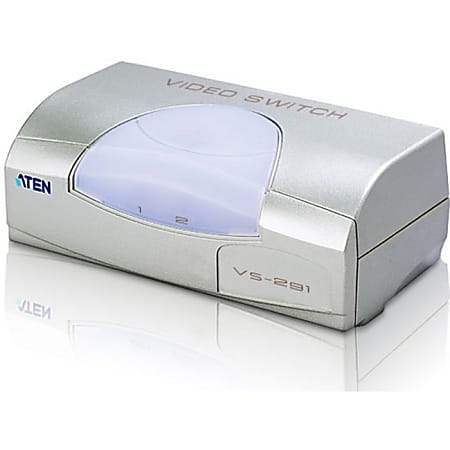 Aten VS291 2-Port Video Switch-TAA Compliant - 2 x Computer, 1 x Monitor - 1920 x 1440 - SVGA, XGA