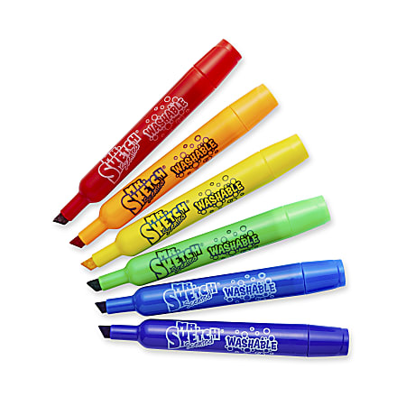 Mr. Sketch Scented Markers Classpack - Broad, Narrow, Medium Marker Point -  Chisel Marker Point Style - Raspberry, Orange, Cherry, Banana, Mint, Apple  Green, Blueberry, Grape, Cinnamon, Licorice, Melo