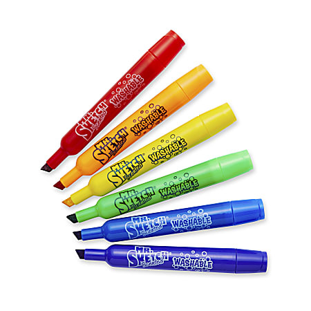 Mr. Sketch Scented Markers Chisel Point Assorted Colors Pack Of 6 - Office  Depot