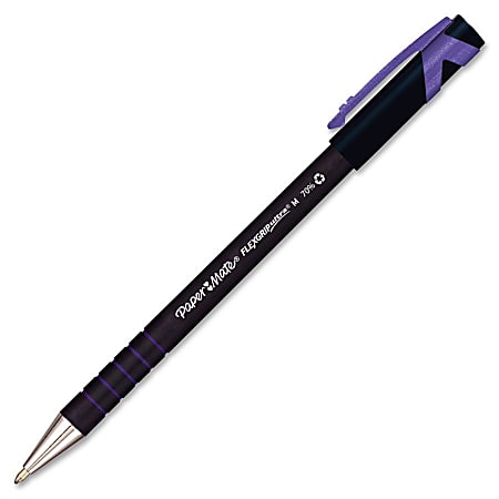 Ingang Verbinding lastig Paper Mate Flexgrip Ultra Pen Medium Pen Point Purple Purple Rubber Barrel  1 Dozen - Office Depot