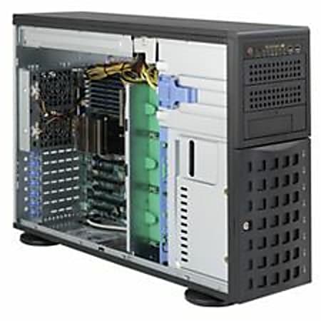Supermicro A+ Server 4022G-6F Barebone System - 4U Tower - AMD - Socket G34 LGA-1944 - 2 x Processor Support - Black - 256 GB DDR3 SDRAM DDR3-1333/PC3-10600 Maximum RAM Support - Serial ATA, Serial Attached SCSI (SAS) RAID Supported Controller