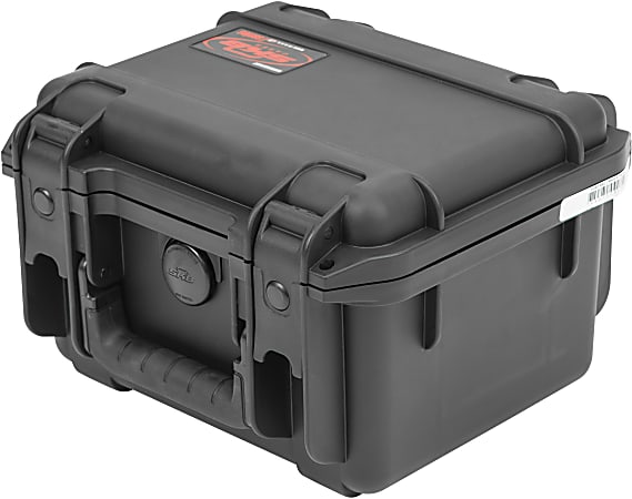 SKB Cases iSeries Injection-Molded Mil-Standard Waterproof Case With Padded Dividers, 8-1/2"H x 6-3/8"W x 6-1/8"D