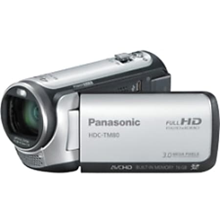 Panasonic HDC-TM80 Digital Camcorder - 2.7" - Touchscreen LCD - CMOS - Full HD - Silver
