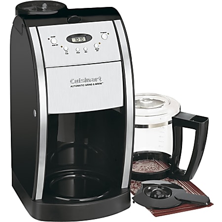 Cusinart Single Serve Grind And Brew Coffee Maker White - Office Depot