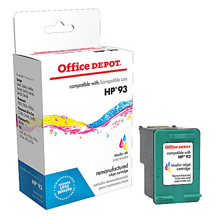 Office Depot® Brand Remanufactured Tri-Color Ink Cartridge Replacement For HP 93, 293
