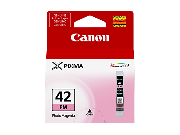 Canon® CLI-42 ChromaLife 100+ Photo Magenta Ink Tank, 6389B002