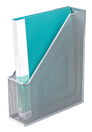 Office Depot® Brand Mesh Magazine File, Silver
