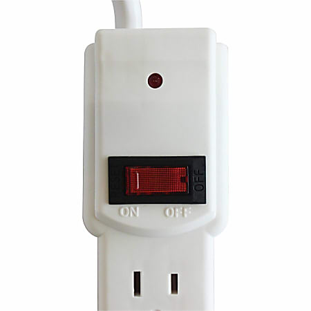 Compucessory 6-Outlet Office Surge Protectors - 6 x AC Power - 1080 J - 125 V AC Input - 125 V AC Output - 15 ft Compucessory 6-Outlet Office Surge Protectors - 6 x AC Power - 1080 J - 125 V AC Input - 125 V AC Output - 15 ft