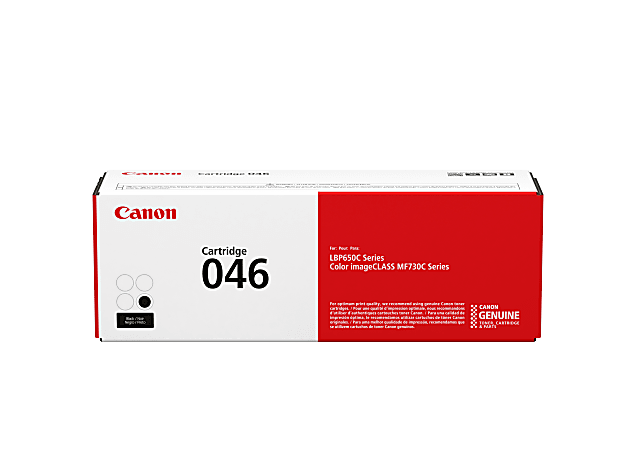Canon® 046 Black Toner Cartridge, 1250C001