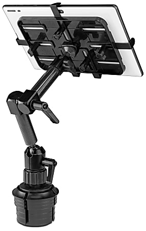 Mount-It! MI-7321 Carbon Fiber Cup Holder Tablet Mount, Black