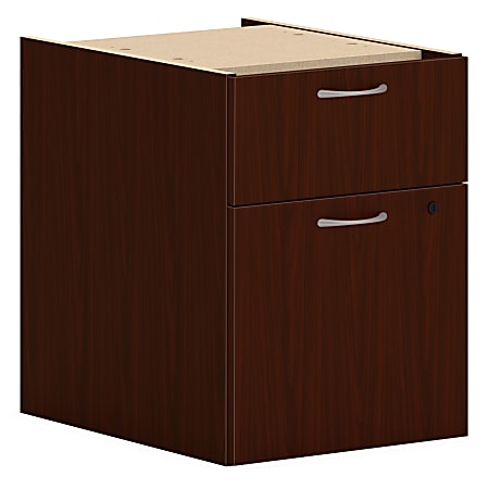 HON Mod HLPLPHBF Pedestal, 20"H x 15"W x 20"D, 2 x Box, File Drawer(s), Traditional Mahogany