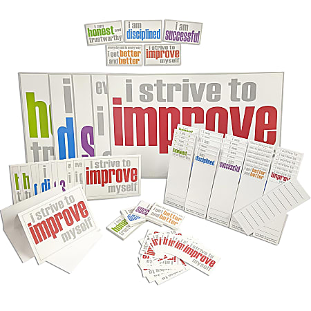 Inspired Minds Inner Strength Ultra Booster Set, Posters, Magnets, Notes, Page Keepers, Note Cards, 150 Pieces