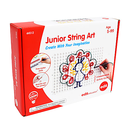 Edx Education Junior String Art Pack, Pack of 12 Pieces