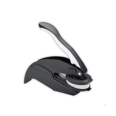 Custom Ideal® Notary, 2 In 1 Lightweight Pocket & Desk Embosser Seal, Round, 1-5/8" Diameter