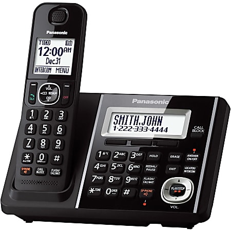 Panasonic DECT 6.0 Cordless Phone With Digital Answering System, KX-TGF340B