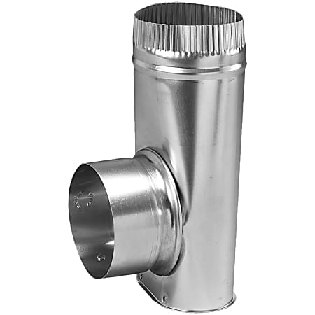 Deflecto Dryer Offset Connector, 10" x 4", Silver