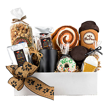 Napa Sonoma Pawspresso Coffee Buddies Gift Basket for Dogs and Owners - 9 items