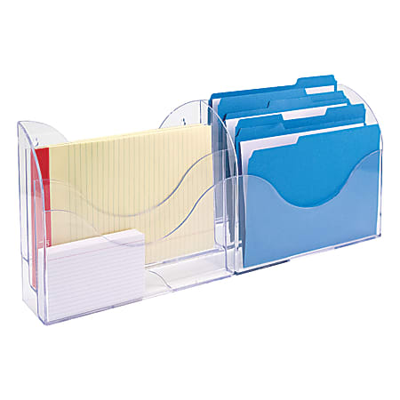 Innovative Storage Designs 6-Pocket File Organizer, Clear