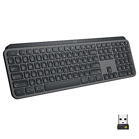 Logitech MX Keys Wireless Illuminated Keyboard for Business, Quiet Perfect-Stroke Keys, Logi Bolt Technology - 920010116