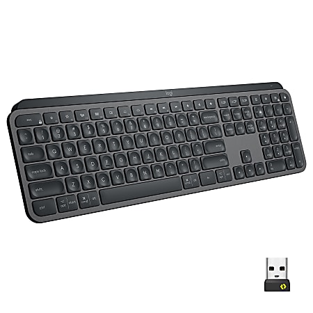 Logitech MX Keys for Business (Graphite) - Brown Box - Wireless Connectivity - Bluetooth - 32.81 ft - iPhone, iPad, iPad mini, iPod, Tablet, Desktop Computer, Notebook, Smartphone - Windows, Mac OS, iOS, iPadOS, Linux, ChromeOS, Android