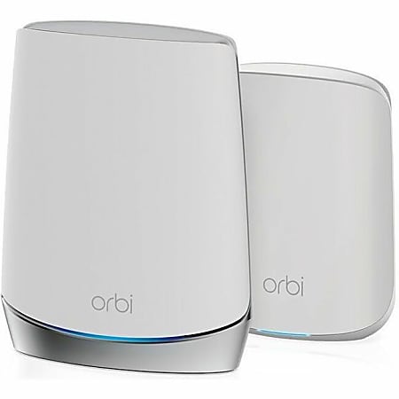 Netgear Orbi RBK652S Wi-Fi 6 IEEE 802.11ax Ethernet Wireless Router - Tri Band - 2.40 GHz ISM Band - 5 GHz UNII Band - RBK652S100NAS