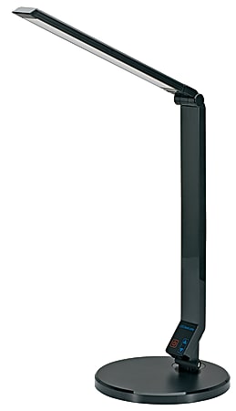 Realspace® LED Task Lamp, Adjustable, 17"H, Black