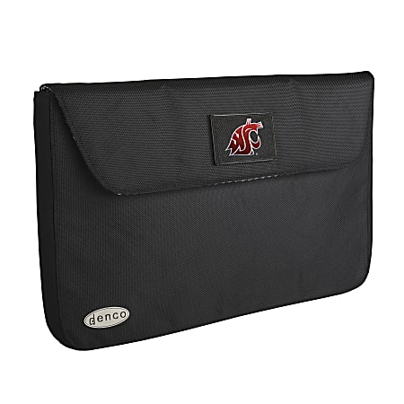 Denco Sports Luggage NCAA Laptop Case With 17" Laptop Pocket, Washington State Cougars, Black