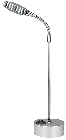 Realspace™ Adjustable LED Task Lamp, Adjustable, 11-1/2"H, Brushed Nickel