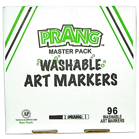 Prang® Washable Masterpack Markers, Assorted Colors, Pack Of 96
