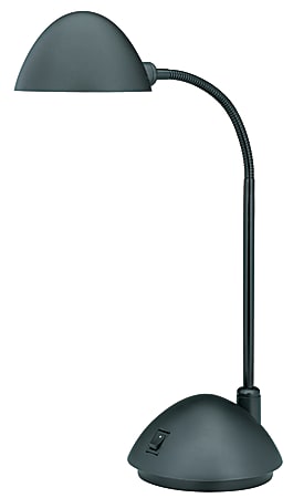 Realspace&reg; LED Desk Lamp, Adjustable, 16-1/2"H, Black