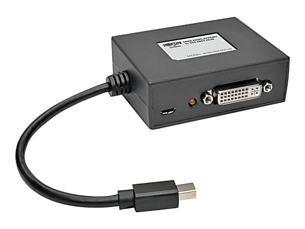 Tripp Lite 2-Port Mini DisplayPort to DVI Multi Stream Transport Hub 1080p - Video splitter - 2 x DVI - desktop - TAA Compliant