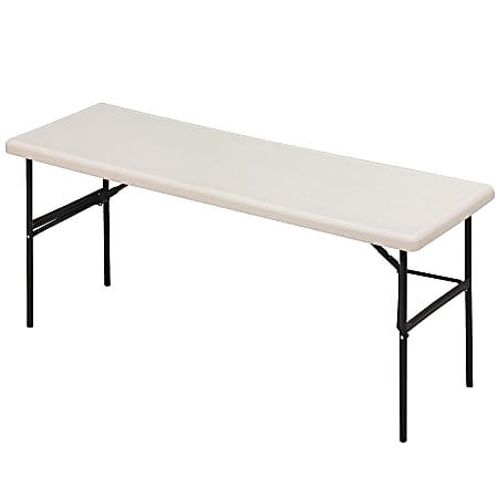 Iceberg IndestrucTable TOO™ 1200-Series Folding Table, 72"W x 24"D, Platinum