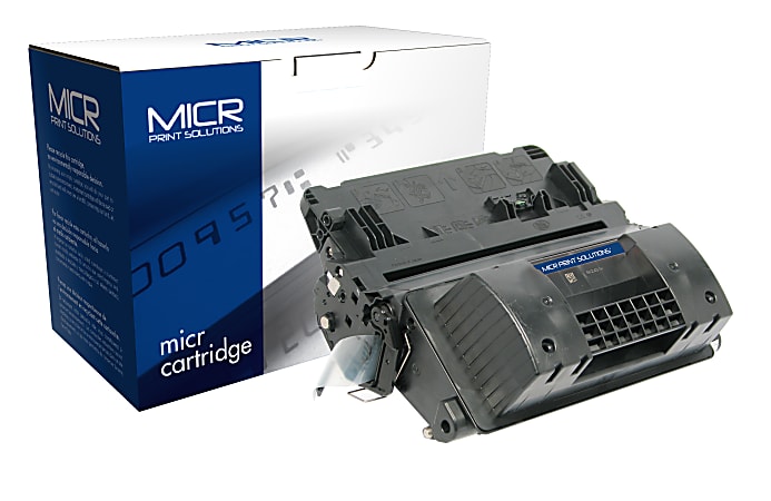 MICR Print Solutions Black High Yield MICR Toner Cartridge Replacement For HP90X, CE390X, MCR90XM
