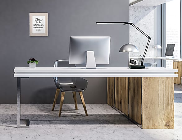 Realspace Architect Desk Lamp Adjustable 21 12 H BlackSilver