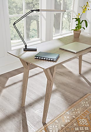 Realspace™ Architect Desk Lamp, Adjustable, 21-1/2H, Black/Silver