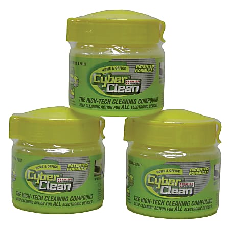 Cyber Clean Hi-Tech Cleaning Compound, 15.33 Oz., Pack Of 3