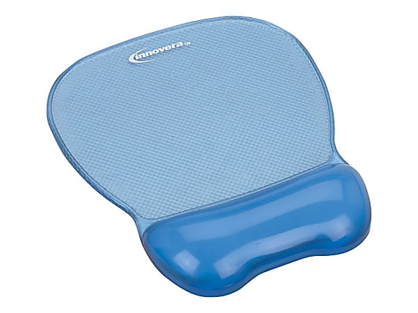 Innovera - Mouse pad with wrist pillow - blue