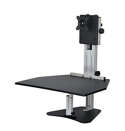 Ergo Desktop Kangaroo Pro 28"W Adjustable Height Desk Converter, Black