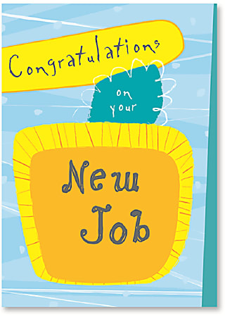 Viabella New Job Greeting Card, 5" x 7",