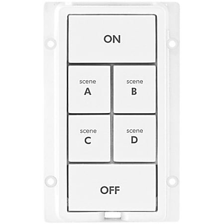 Insteon 2401WH6 6-Button Change Kit for KeypadLinc, White