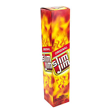 Slim Jim Original Smoked Snack Sticks, 0.97 Oz, Box Of 24