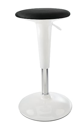 Brenton Studio Jaffin Fabric Active Stool BlackWhite Office Depot