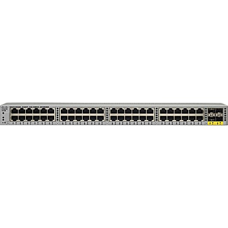 Cisco Nexus 2248TP-E Fabric Extender - Expansion module - Gigabit Ethernet x 48 + 10 Gigabit SFP+ x 4 + 4 x SFP+ (uplink) - for Nexus 50XX, 55XX, 6004 24, 60XX, 70XX, 7700 18, 7700 6, 7700 6-Slot, 77XX