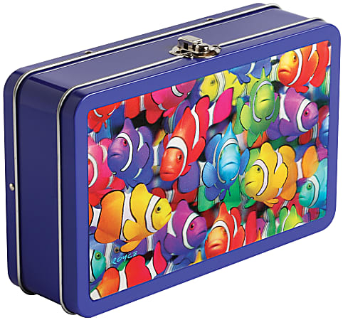 Find It® Tin Pencil Box, Multicolor