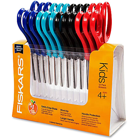 Fiskars Scissors For Kids Grades PreK 2nd 5 Blunt Assorted Colors