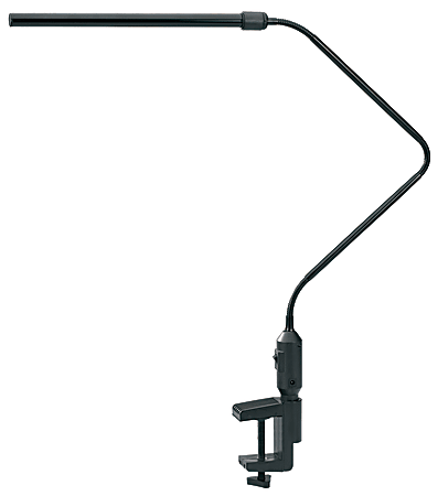 Realspace™ LED Gooseneck Lamp, Adjustable, 22-1/2"H, Black