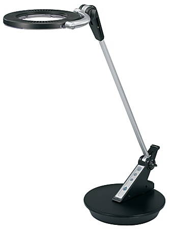 Realspace™ LED Touch Lamp, Adjustable Height, 21-1/2"H, Black