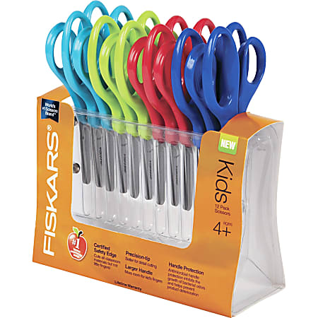 Fiskars 5 Kid Scissors Left-Handed Pointed-Tip, 2 Pack - Assorted color